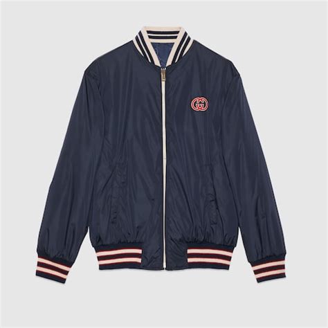 Chaqueta de lona de nylon reversible inazul oscuro